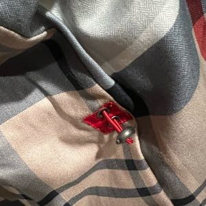 Barbour Red Millfire Quilt Jacket